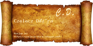 Czelecz Dóra névjegykártya